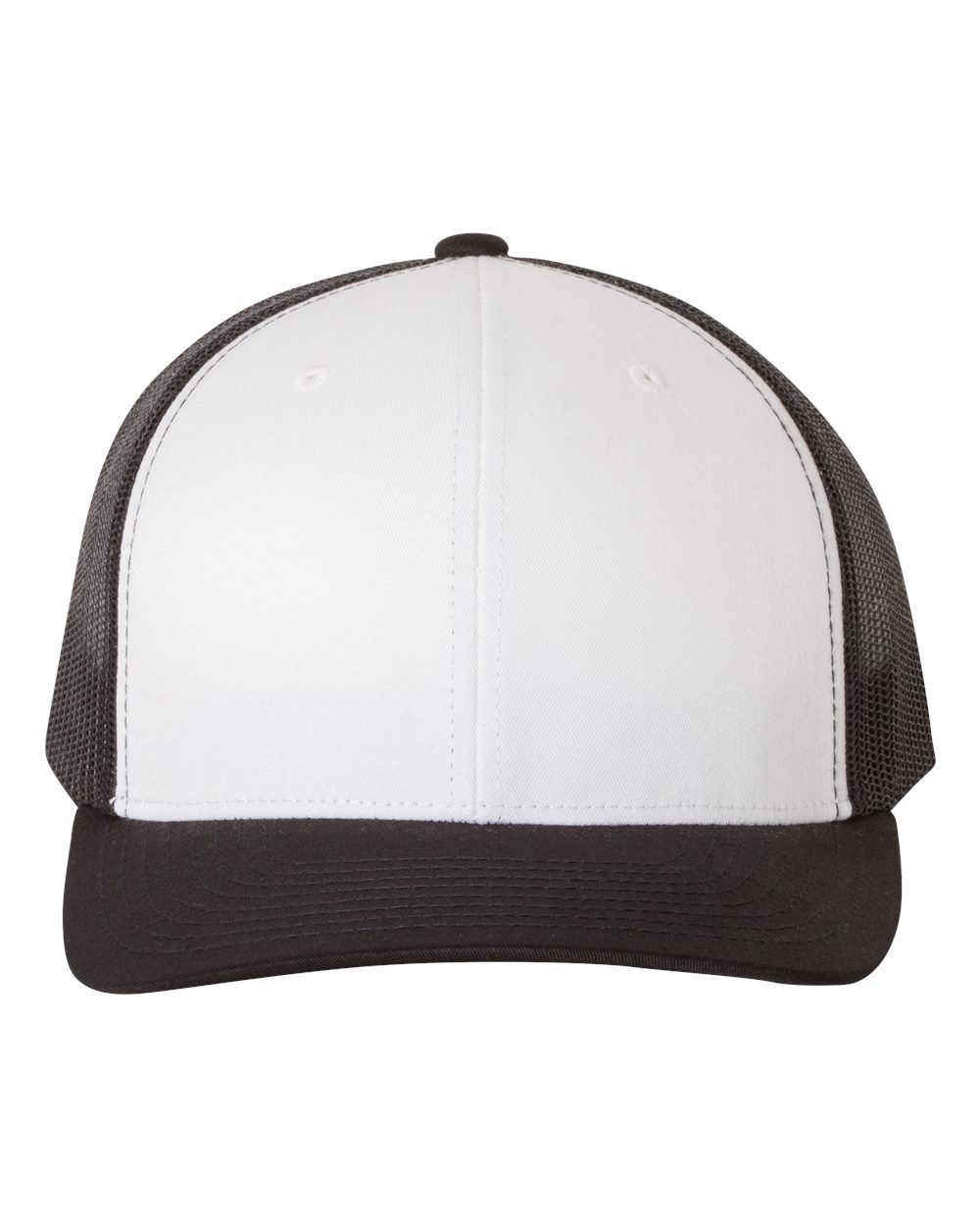 Yupoong 6606 - Black/White/Black